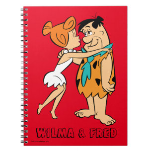 Cuaderno Los Flintstones el Wilma que besa a Fred