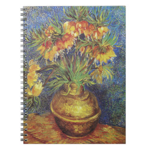 Cuaderno Los fritilleros imperiales de van Gogh en una vesí