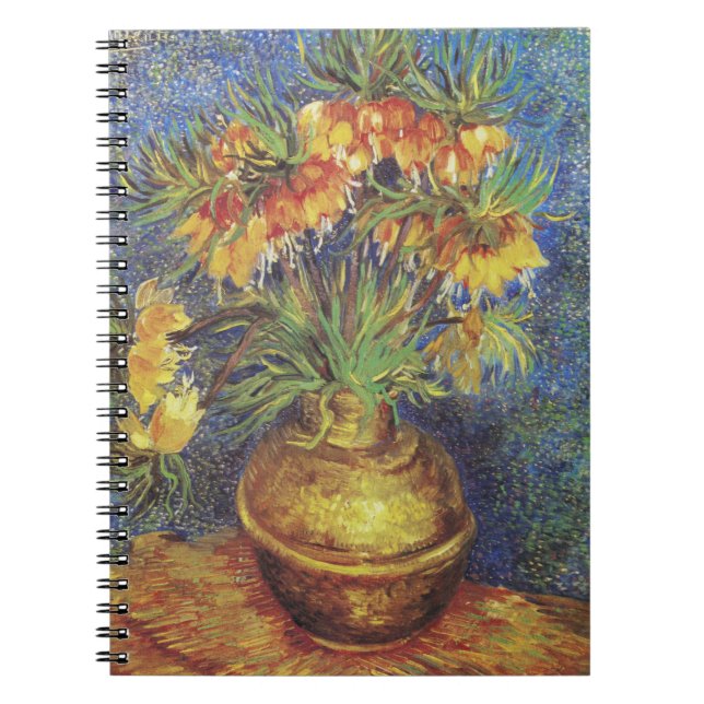 Cuaderno Los fritilleros imperiales de van Gogh en una vesí (Frente)