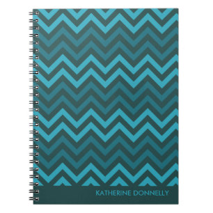 Cuaderno Los galones verde azulados zigzaguean