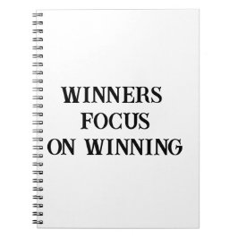 Cuaderno Los ganadores se centran en ganar el Diario para l