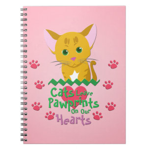 Cuaderno Los gatos dejan huellas