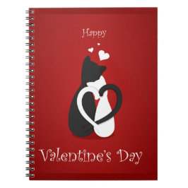 Cuaderno Los gatos El día de San Valentín guapos