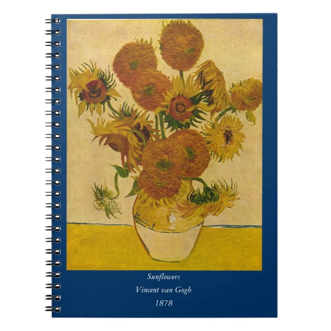 Cuaderno Los girasoles de Vincent van Gogh, 1878 (Frente)