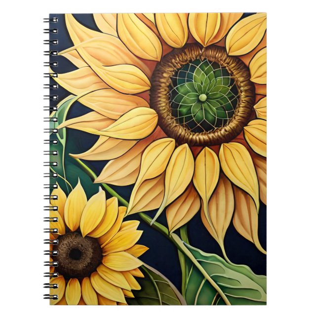 Cuaderno Los girasoles en acuarela (Frente)