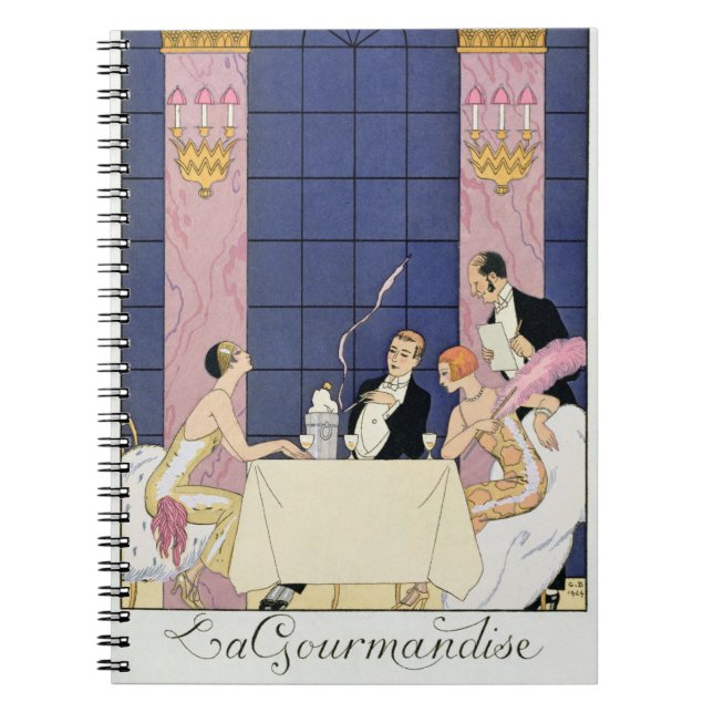 Cuaderno Los Gourmands, 1920-30 (impresión del pochoir) (Frente)