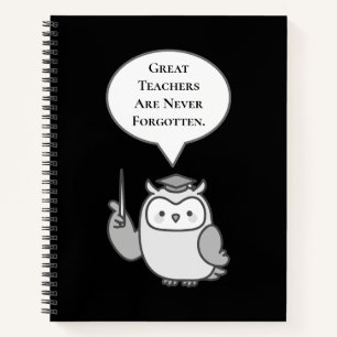 Cuaderno Los Grandes Maestros Nunca Son Olvidados Lechuza C