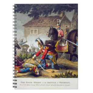 Cuaderno Los guardias de caballo en la batalla de Waterloo,