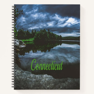 Cuaderno Los hermosos árboles del lago de Connecticut