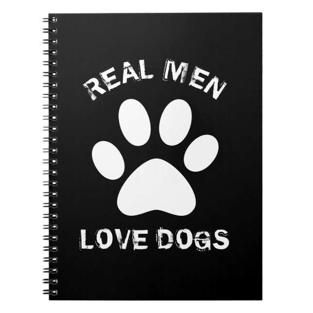 Cuaderno Los hombres de verdad aman a los perros Personaliz (Frente)