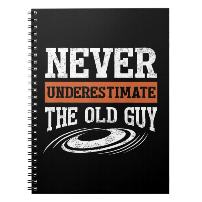 Cuaderno Los hombres nunca subestiman el viejo disco gracio (Frente)