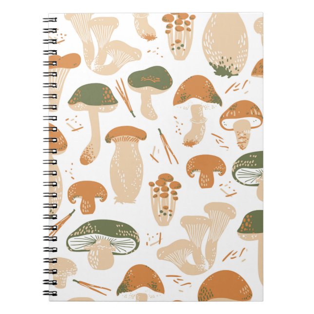 Cuaderno Los hongos comestibles son un patrón impecable. Li (Frente)