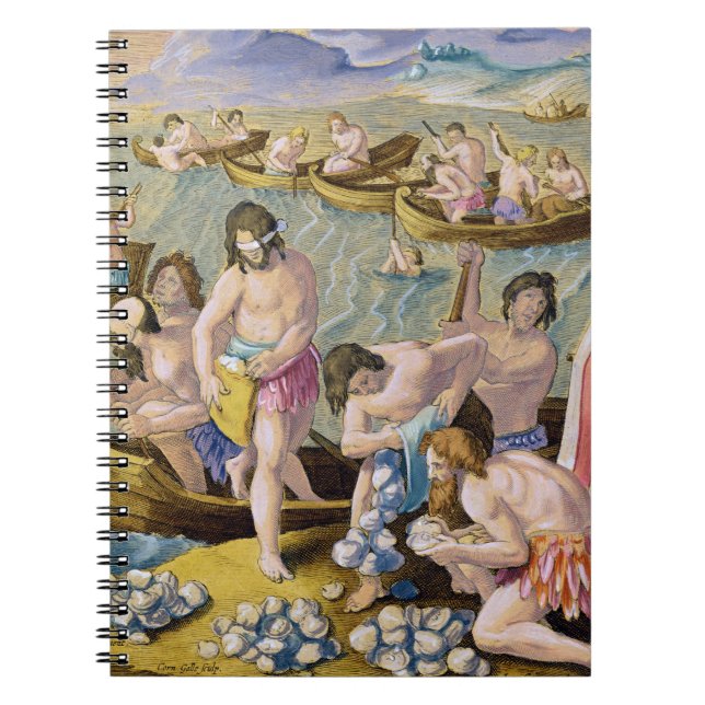 Cuaderno Los indios que se zambullen para las perlas, (Frente)