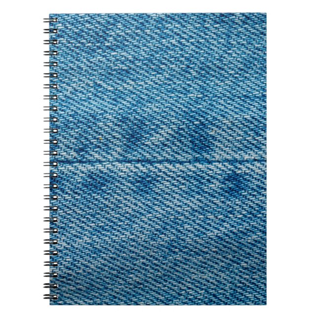 Cuaderno Los jeans cierran el fondo. Denim coser. Azul f (Frente)