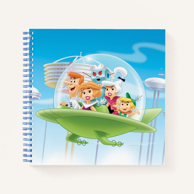 Cuaderno Los Jetsons | Automóvil Familiar Volador (Anverso)