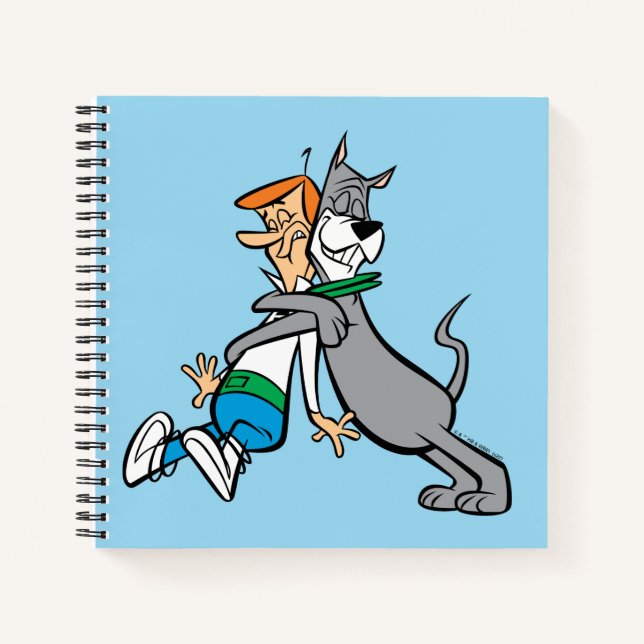 Cuaderno Los Jetsons | George y Astro Hug (Anverso)