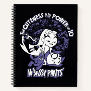 Cuaderno ¡Los Jóvenes Titanes en Acción! Starfire y Señor
