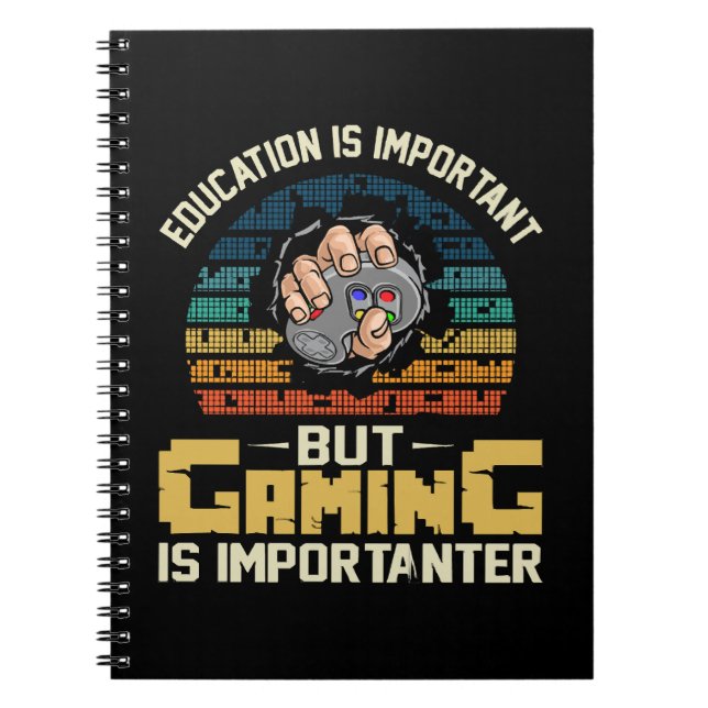 Cuaderno los juegos son más importantes (Frente)