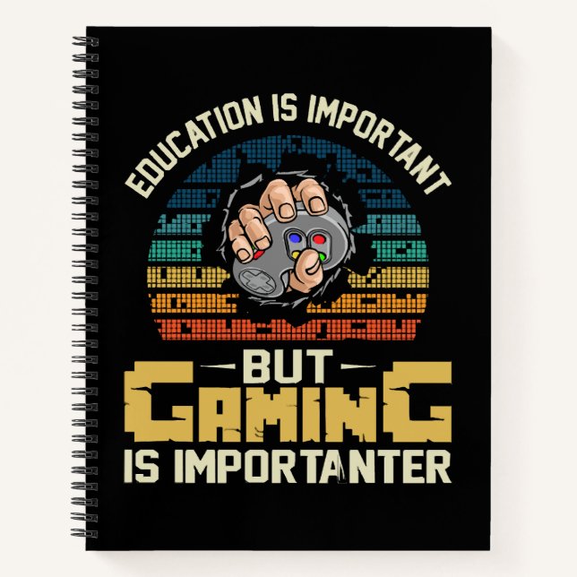 Cuaderno los juegos son más importantes (Anverso)