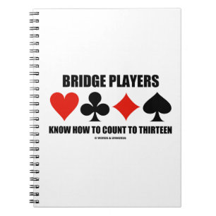 Cuaderno Los jugadores de puente saben contar a trece