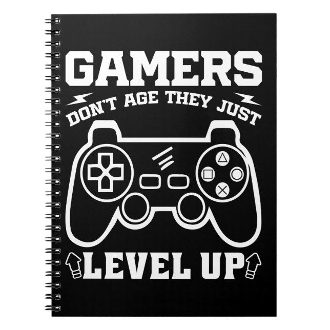 Cuaderno Los jugadores no envejecen, simplemente suben de n (Frente)