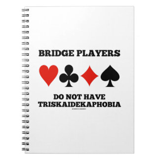 Cuaderno Los jugadores puente no tienen Triskaidekafobia