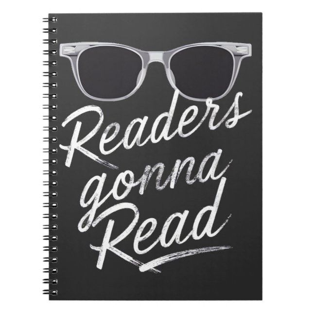 Cuaderno Los lectores van a leer libros divertidos leyendo (Frente)