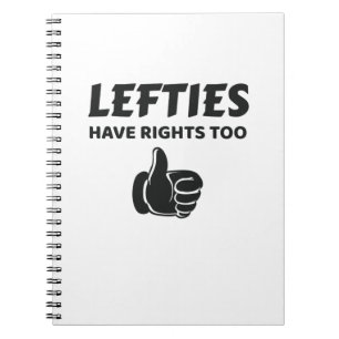 Cuaderno Los Lefties tienen derechos también sobre el rega