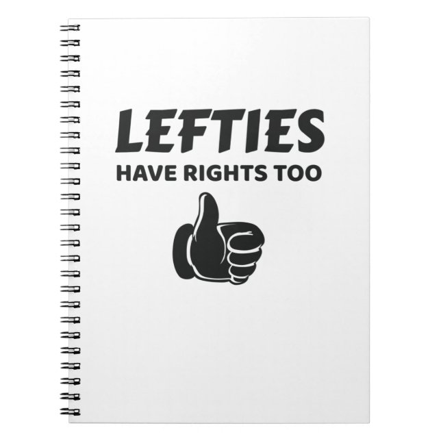 Cuaderno Los Lefties tienen derechos también sobre el regal (Frente)