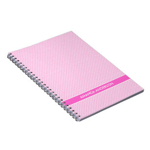 Cuaderno Los lunares rosados personalizaron el cuaderno/el