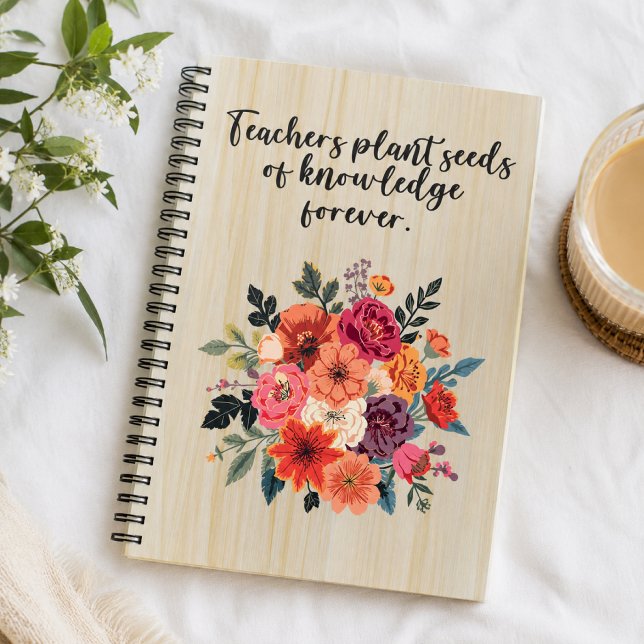 Cuaderno Los maestros plantan semillas de conocimiento para (Subido por el creador)