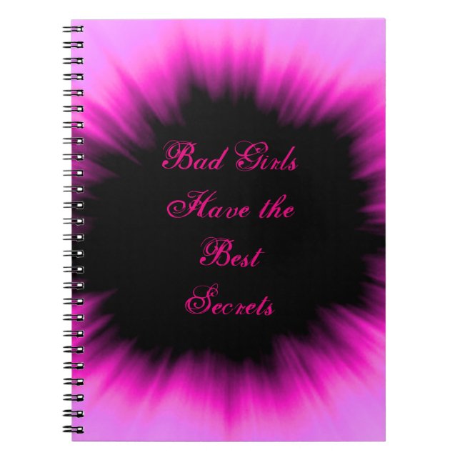 Cuaderno Los malos chicas tienen los mejores secretos (Frente)