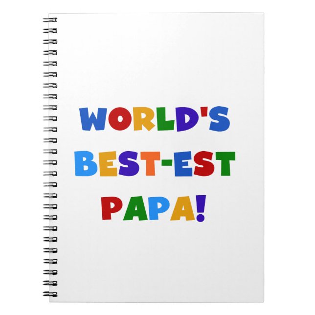 Cuaderno Los mejores camisetas y regalos de papá del mundo  (Frente)