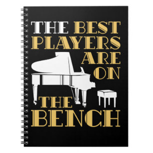 Cuaderno Los mejores jugadores están en el piano del banco