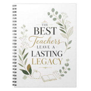 Cuaderno Los Mejores Maestros Dejan un Legado Duradero