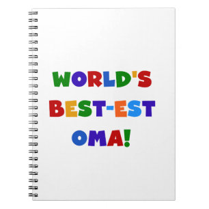 Cuaderno Los mejores regalos de color brillante Oma del mun