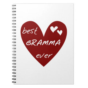 Cuaderno Los mejores regalos de Gramma del Corazón Rojo