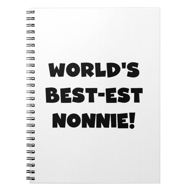 Cuaderno Los mejores regalos nonnie del mundo del texto neg (Frente)