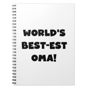 Cuaderno Los mejores regalos Oma Black o White del mundo