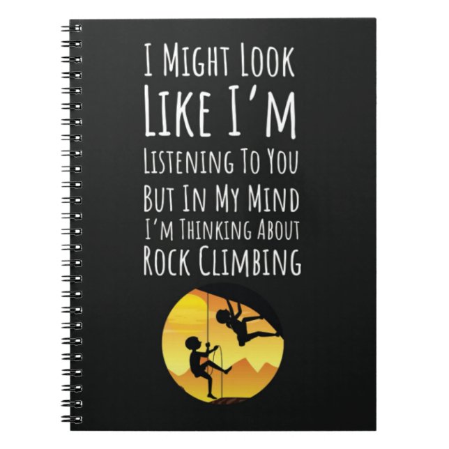 Cuaderno Los Mejores Regalos Para Los Escaladores De Rock (Frente)