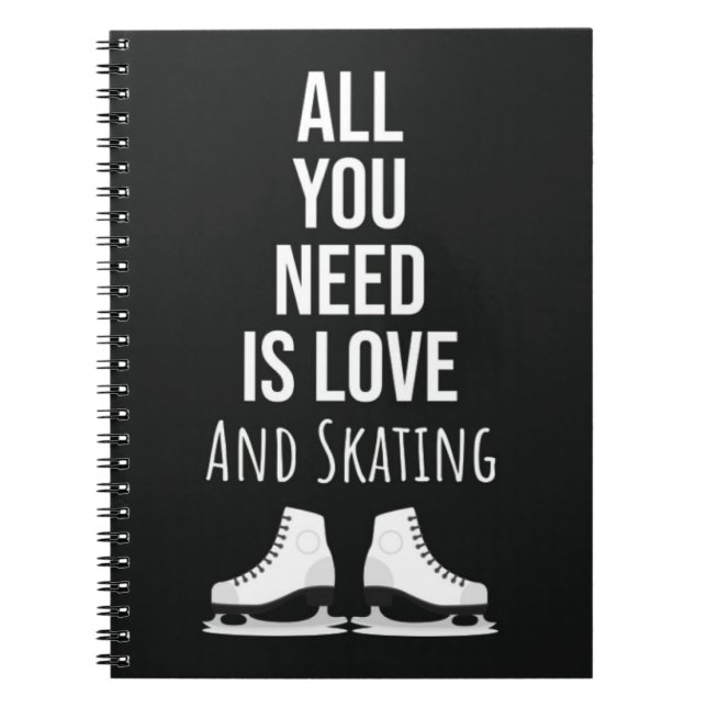 Cuaderno Los mejores regalos para patinadores sobre hielo C (Frente)