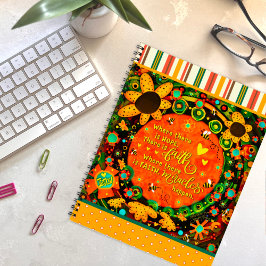 Cuaderno Los milagros de la fe citan abejorros florales Ire