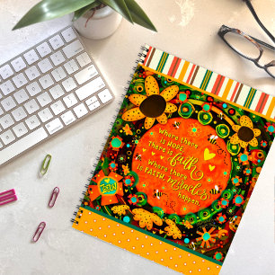 Cuaderno Los milagros de la fe citan abejorros florales Ire
