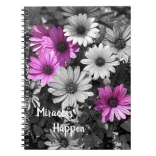 Cuaderno Los milagros ocurren en las flores africanas de ma