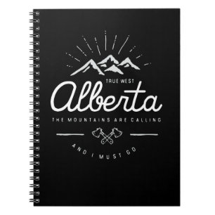 Cuaderno Los montes de Alberta dicen que debo irme a lo osc