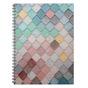Cuaderno Los mosaicos dan forma al arte de patrones de text