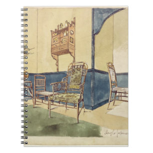 Cuaderno Los muebles Anglo del estilo japonés diseñan por