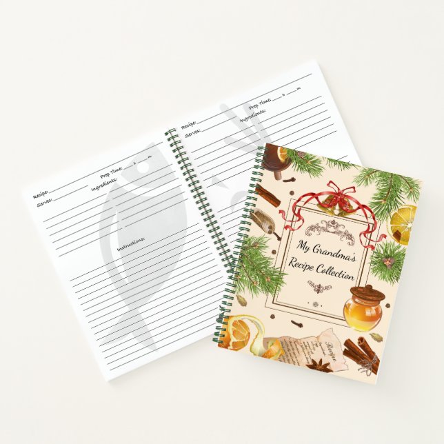 Cuaderno Los Navidades eternos de la abuela recetas de libr (Interior)