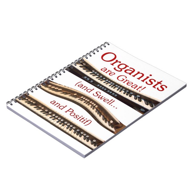 Cuaderno Los organistas son grandes - las letras rojas (Lado Izquierdo)