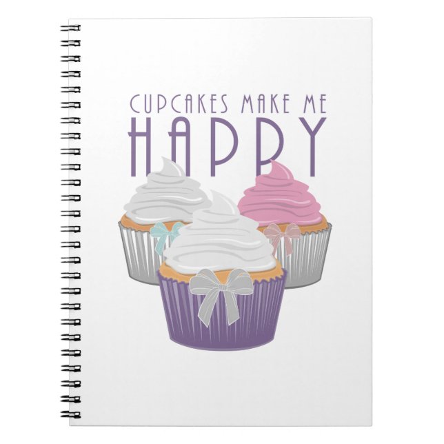 Cuaderno Los pasteles me hacen feliz (Frente)